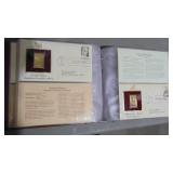 1 Book of Golden Replica of US Stamps, Approx 42 1 Book of Golden Replica of US Stamps, Approx 42