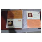 2 Books of Golden Replica of US Stamps, Approx 42 in one book and 8 in the other Book 2 Books of Golden Replica of US Stamps, Approx 42 in one book and 8 in the other Book