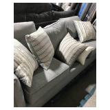 GREY SOFA WITH LOTS OF PILLOWS GREY SOFA WITH LOTS OF PILLOWS