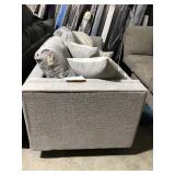 GREY SOFA WITH LOTS OF PILLOWS GREY SOFA WITH LOTS OF PILLOWS