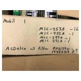 ACDELCO OIL FILTERS AND MOBIL-ASSORTED ACDELCO OIL FILTERS AND MOBIL-ASSORTED