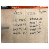 ASSORTED FRAM AIR FILTERS-TOYOTA ASSORTED FRAM AIR FILTERS-TOYOTA