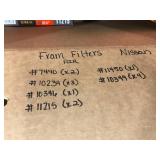 ASSORTED FRAM AIR FILTERS - NISSAN ASSORTED FRAM AIR FILTERS - NISSAN