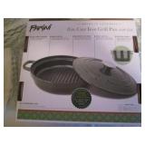 Parini Cookware 8in cast iron grill...