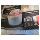 Ovente Ice Cream maker with 4pc mil...