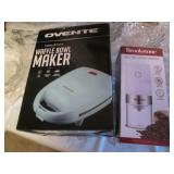 Ovente waffle bowl maker and Brooks...