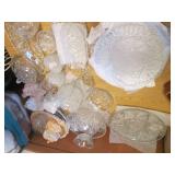 Huge Prescott cut glass servingware...