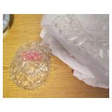 Huge Prescott cut glass servingware...