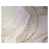 Huge Prescott cut glass servingware...