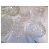 Vintage Clear Fostoria glassware se...