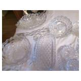 Vintage Clear Fostoria glassware se...