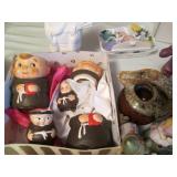 Vintage figurines and decor includi...