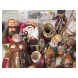 Vintage figurines and decor includi...