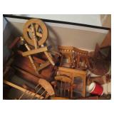 19pc hand crafted wood doll house f...