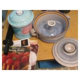 Vintage glazed Stoneware casserole ...