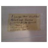 Lot of Vintage Prescott glass plate...