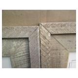 Barnwood framed exotic animal signe...