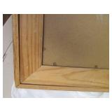Barnwood framed exotic animal signe...