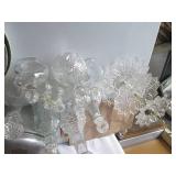 Vintage cut glass 3-tier serving st...