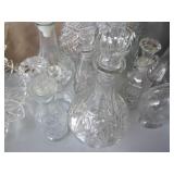 Vintage cut glass 3-tier serving st...