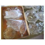 Vintage cut glassware including a b...
