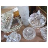 Vintage lidded candy and dessert se...