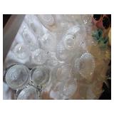 Vintage glass and ceramic serving p...