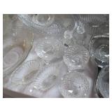 Vintage glass and ceramic serving p...