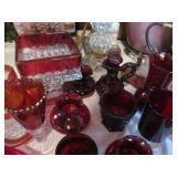 Depression era Ruby and sunburst de...