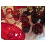 Depression era Ruby and sunburst de...