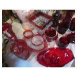 Depression era Ruby and sunburst de...