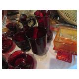 Depression era Ruby and sunburst de...