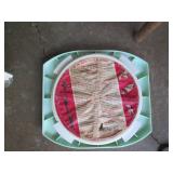 Vintage Wooden baby high chair, wic...