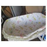 Vintage Wooden baby high chair, wic...
