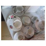 Variety of floral print fine China ...