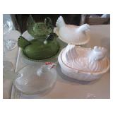 Collection of depression era glass ...