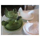 Collection of depression era glass ...