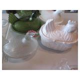 Collection of depression era glass ...