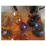 Vintage candy dishes, bowls and vas...