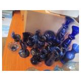 Vintage collectible glassware cobal...