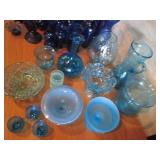 Vintage collectible glassware cobal...