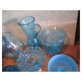 Vintage collectible glassware cobal...