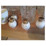 Vintage cut glass serving plates, b...