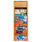 Wooden Swivel Display All New in Box including Matchbox and Johnny Lighting Cars