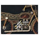 Artwork National Creative Arts Festival Motorcycle Made of Metals