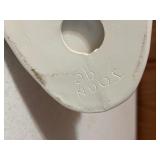 Byron Molds Girl Feeding the Ducks / Vintage Hand-Painted