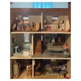 Fully Furnished Dollhouse with Accessories and Extra Miniatures