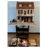Fully Furnished Dollhouse with Accessories and Extra Miniatures