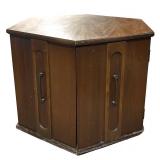 Vintage Mersman Mid-Century Hexagon End Table Cabinet 1960