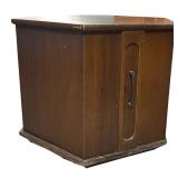 Vintage Mersman Mid-Century Hexagon End Table Cabinet 1960